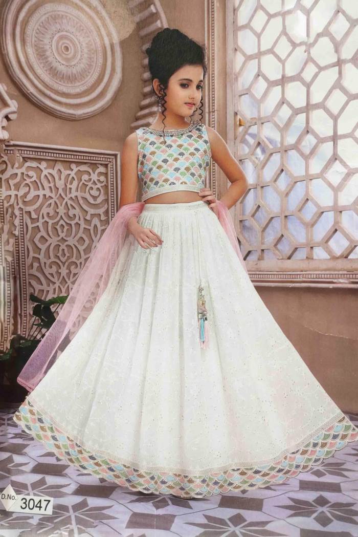 Cream Color Wedding Collection Crop Top