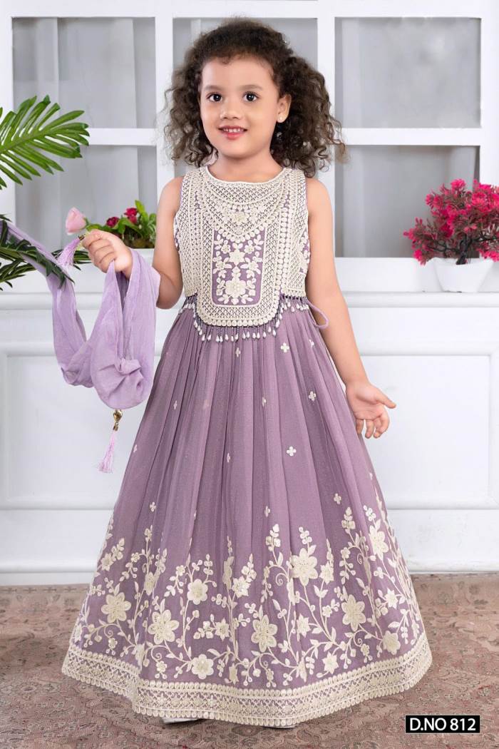 Purple Color Party Wear Designer Girl