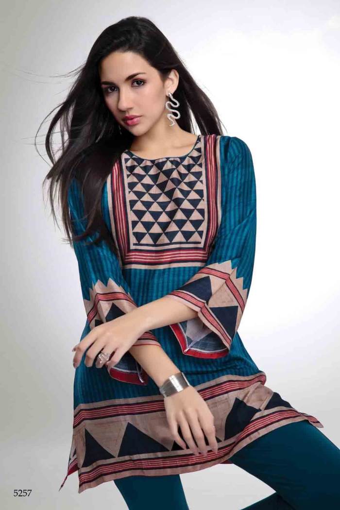 Wine Color Casual Collection Short Kurti 
