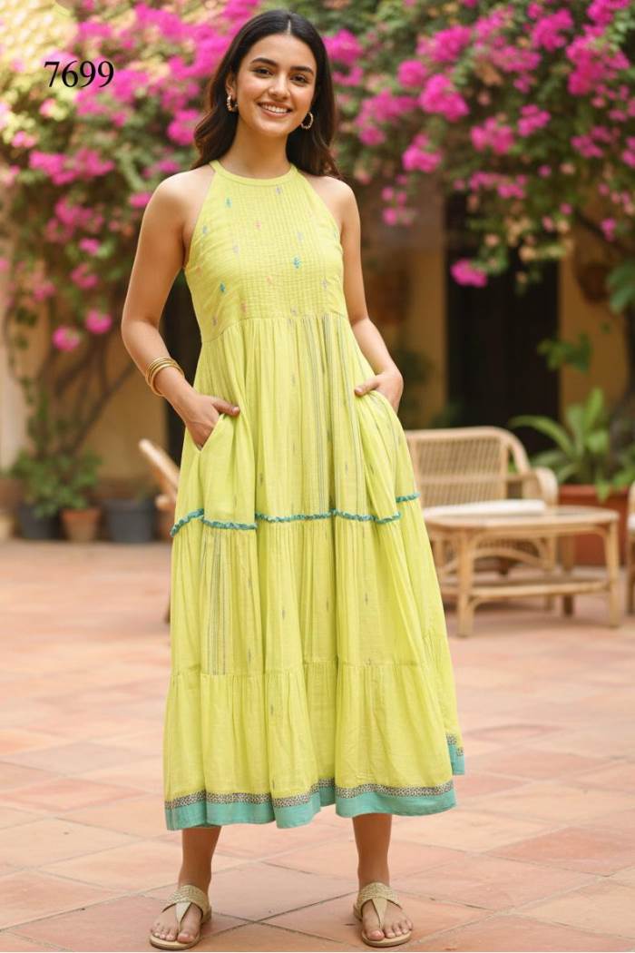 Perrot Color Casual Collection Gown Kurti