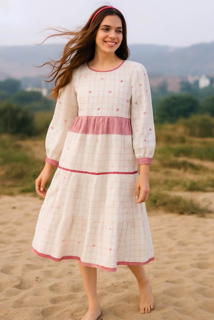 Offwhite Color Casual Wear Gown Kurti