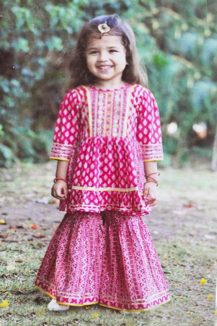 Pink Color Party Wear Designer Indo-Western Garara Suit