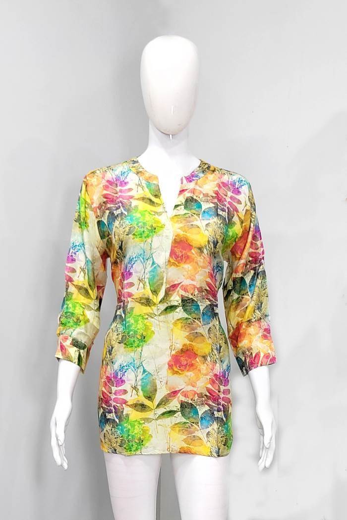 Multi Color Casual Wear Short Kurti