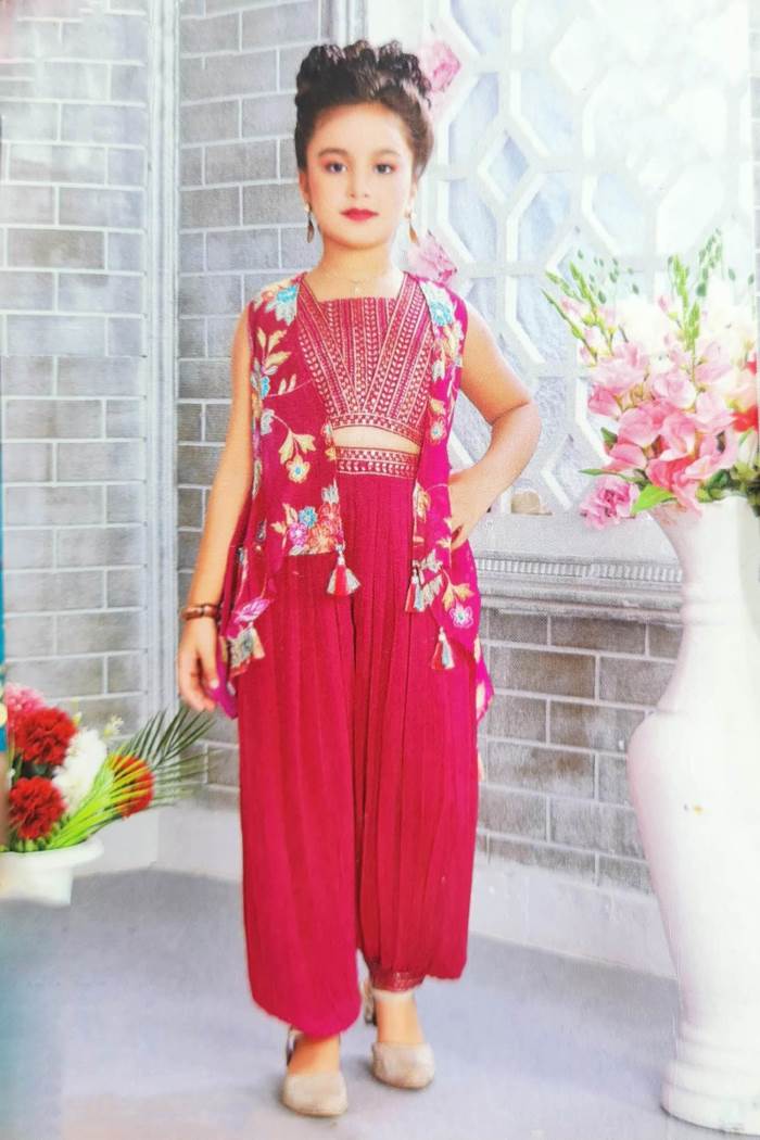 Rani Color Party Wear Designer Indo-Western Suit