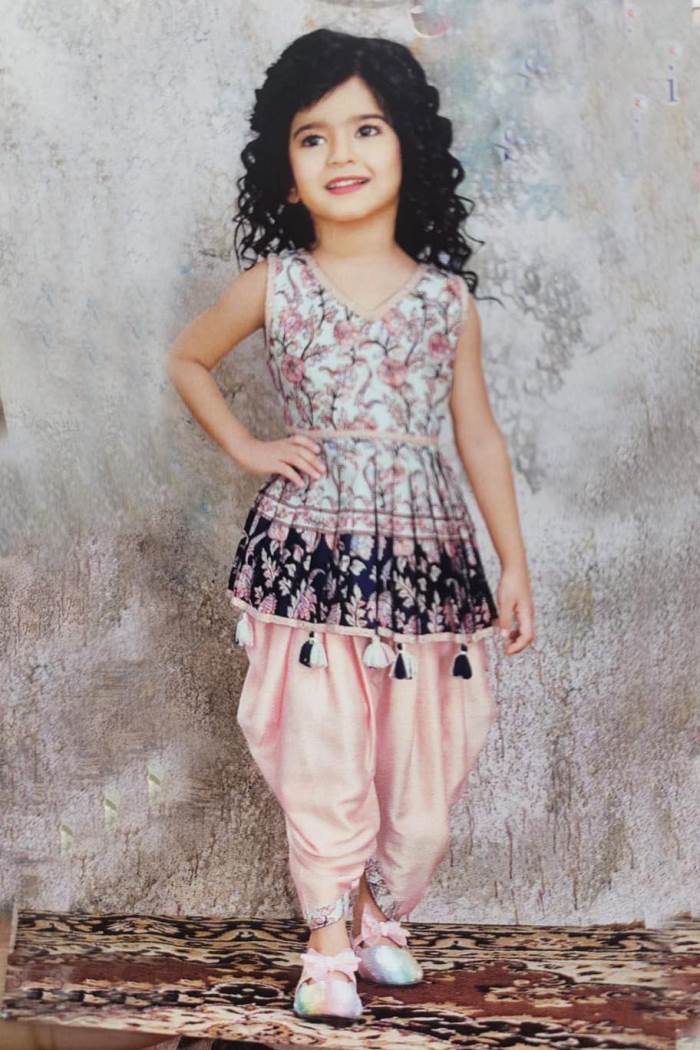 Pink Color Party Wear Designer Indo-Western Suit