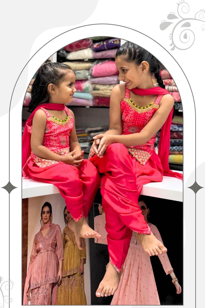 Tamato Color Party Wear Designger Girls Wear Dhoti Suit