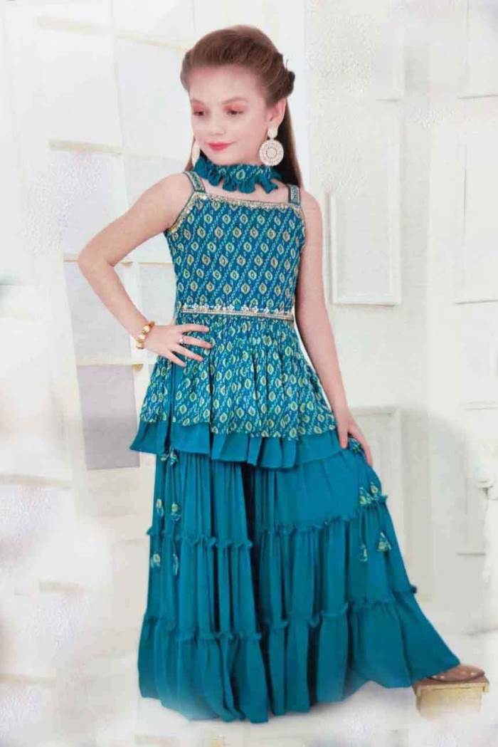 Rama Color Party Wear Designer Plaazo Suit