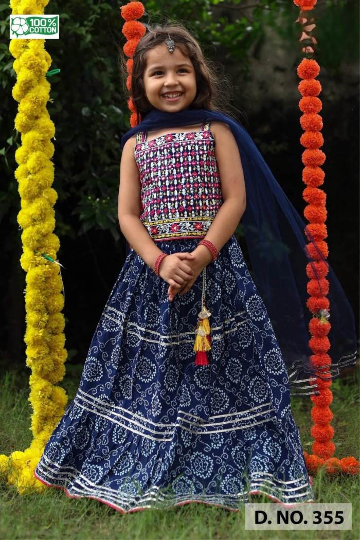 Navy Color Party Wear Designer Crop Top