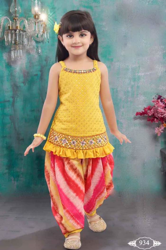Lemon Color Party Wear Designer Suit