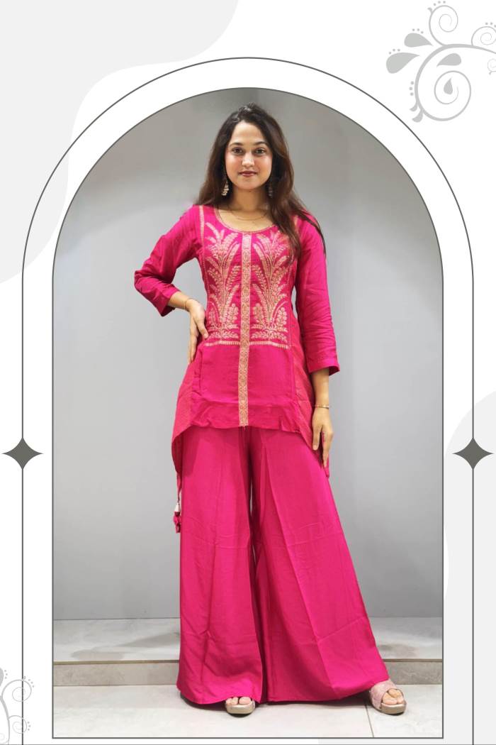 Rani Color Casual Collection Designer Plazo with Kurti