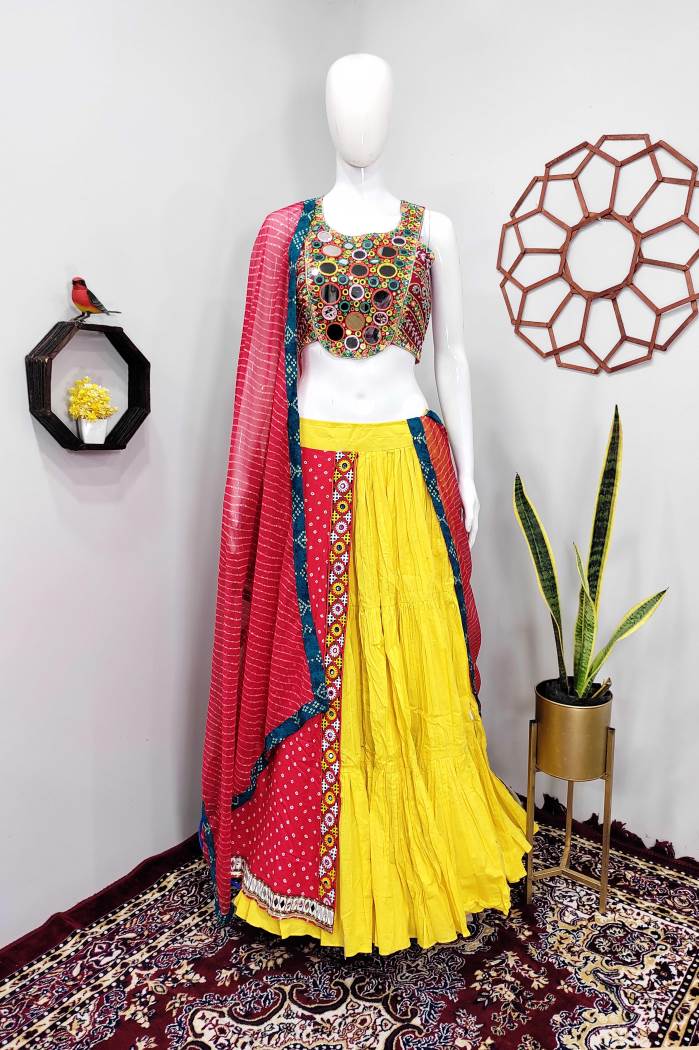 Red Color Navratri Collection Designer Lehenga Choli