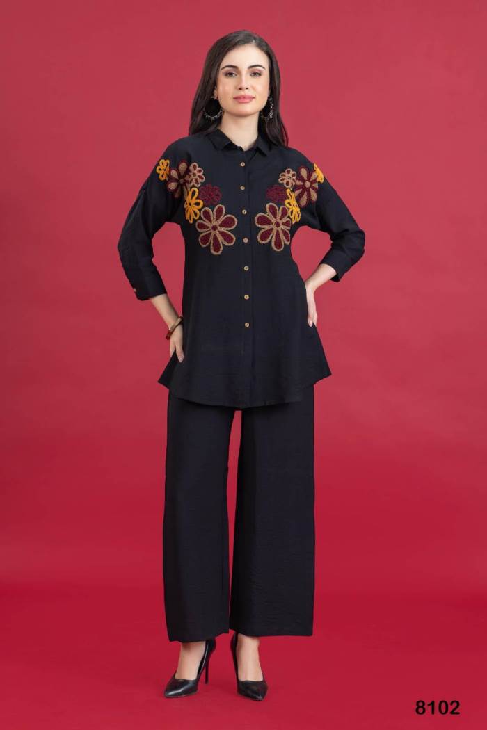 Black Color Party Wear CO-ORD Set