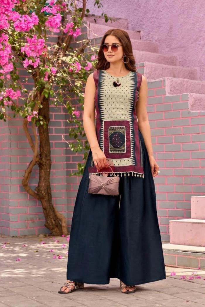 Cream Colour Designer Party Wear CO-ORD Set