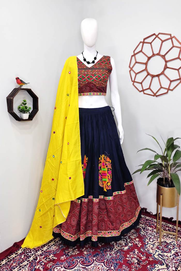 Maroon Color Navratri Collection Chaniya Choli