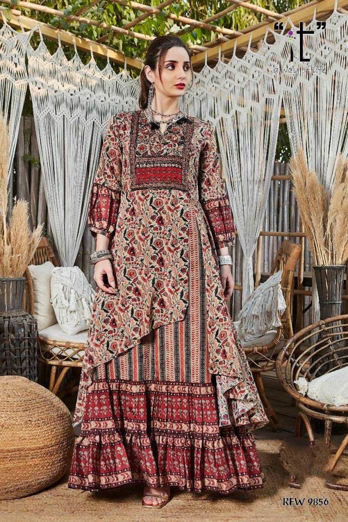 Designer kurti and gown hot sale